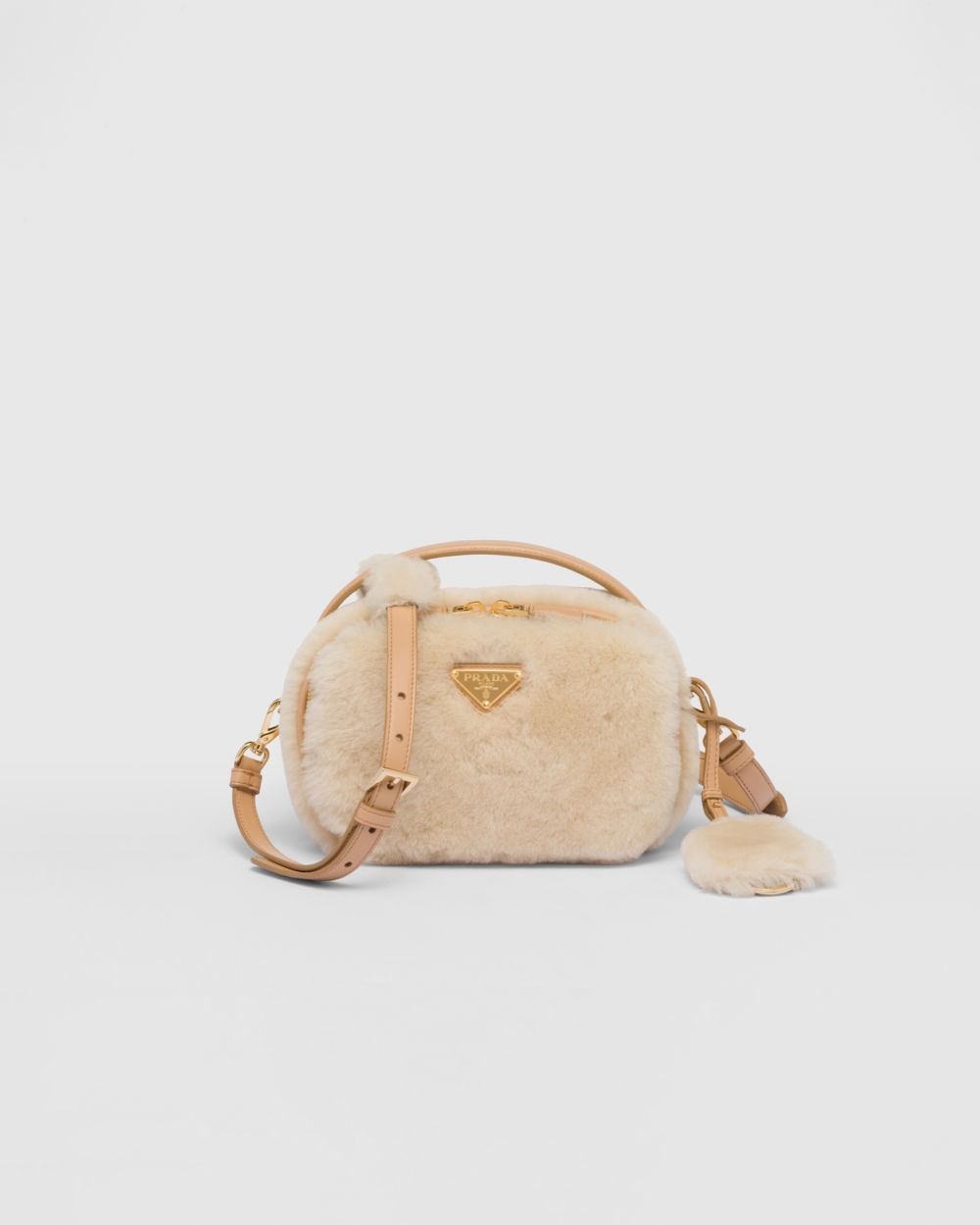 Prada Odette shearling mini-bag