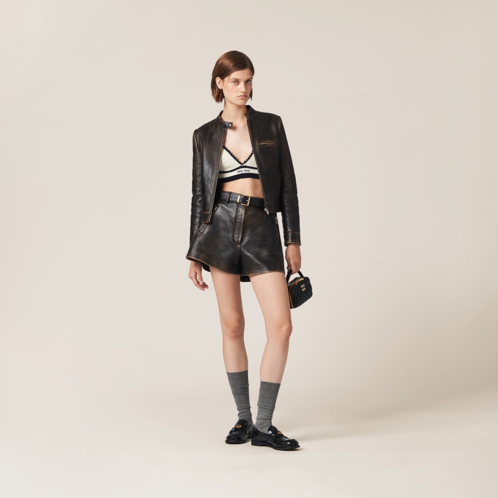 Miu Miu Nappa leather jacket