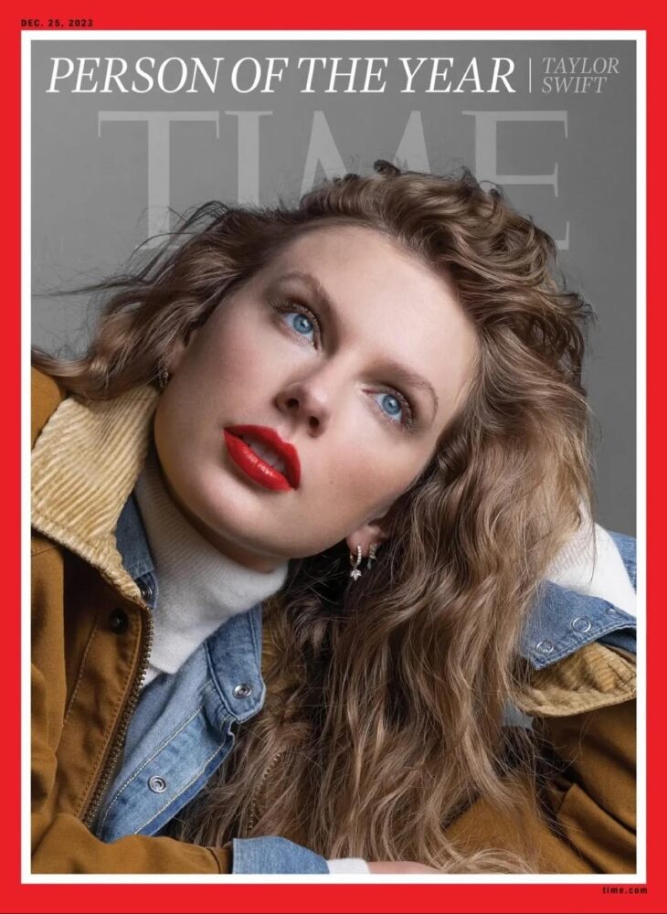 Taylor Swift獲選2023年度《TIME》雜誌「風雲人物」