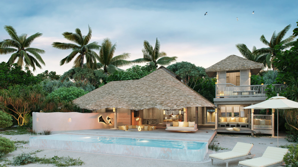 茂密植栽環繞的Beach Hideaway