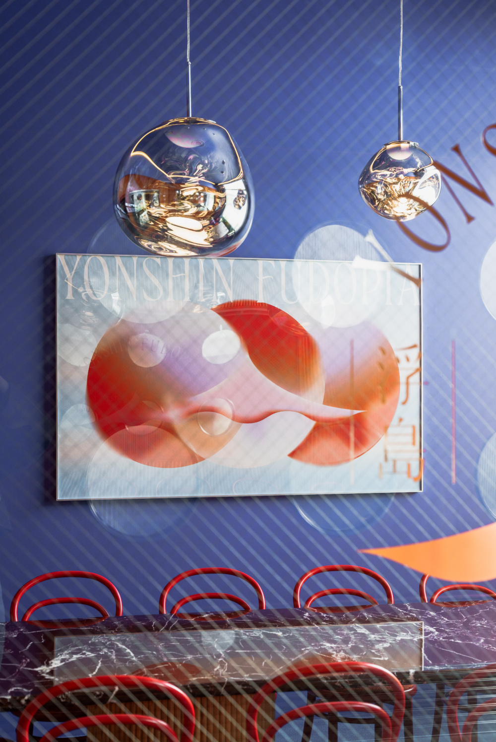 店內別緻的裝飾，展現藝術感的氛圍。