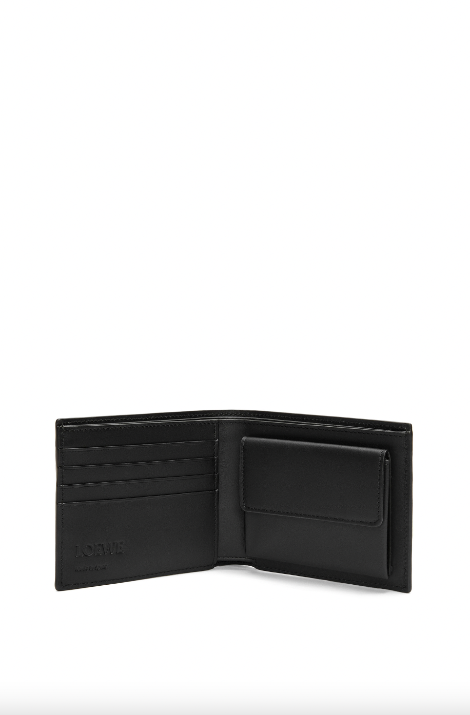 Bifold Coin Wallet in Silk Calfskin。