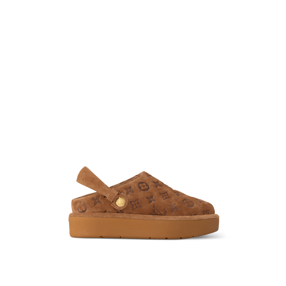 毛毛拖鞋推薦1：Louis Vuitton Aspen 厚底涼鞋