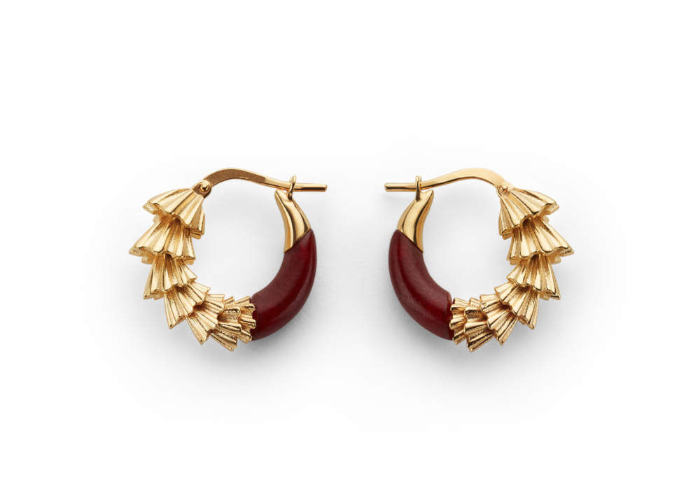 Bottega Veneta Dragon Hoop環形耳環