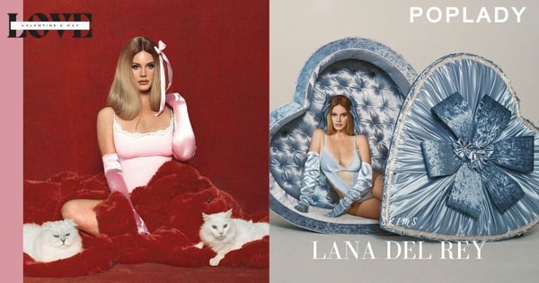 意想不到的人物驚喜登場：Lana Del Rey這次不是出專輯，化身浪漫戀人出鏡SKIMS的情人節時尚大片！