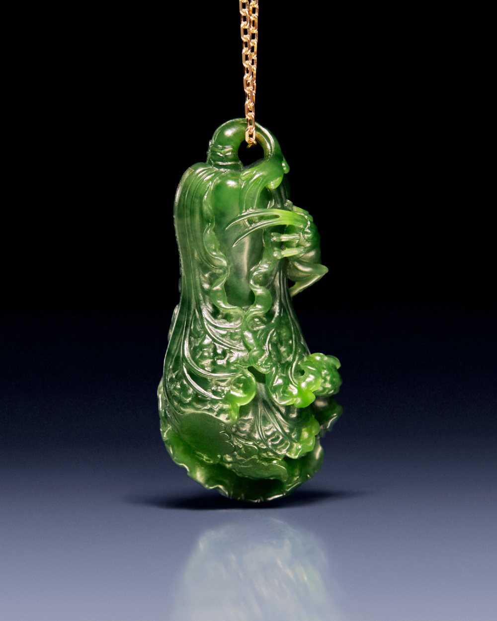 翠綠白菜蟋蟀吊墜