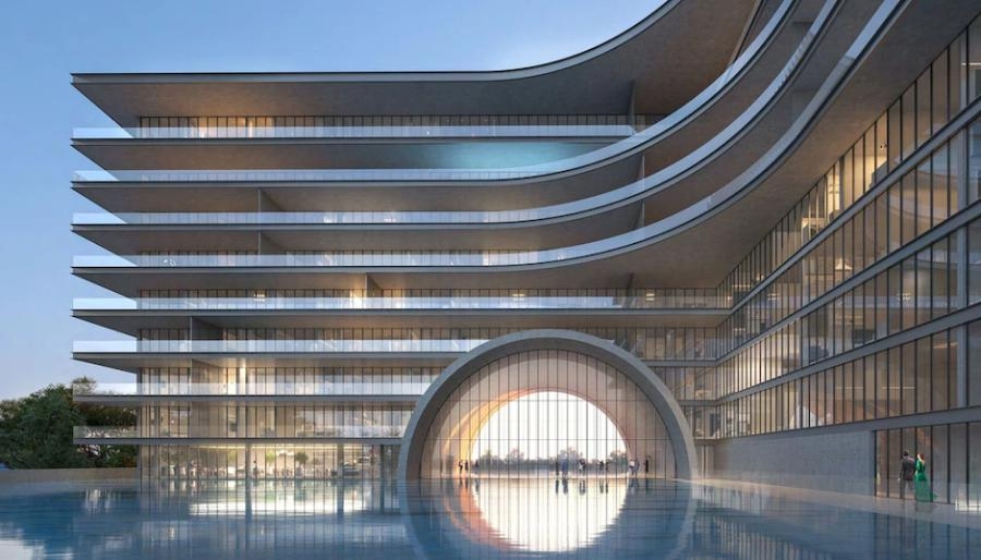 坐落在朱美拉棕櫚島的外環區域。