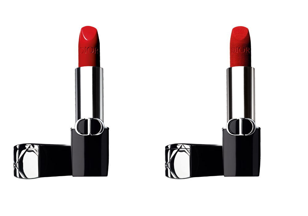 Dior傲姿唇膏備有2款不同妝效,分別是絲滑與絲絨。