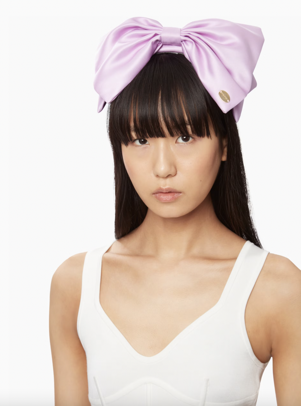 Satin Headband with Bow。