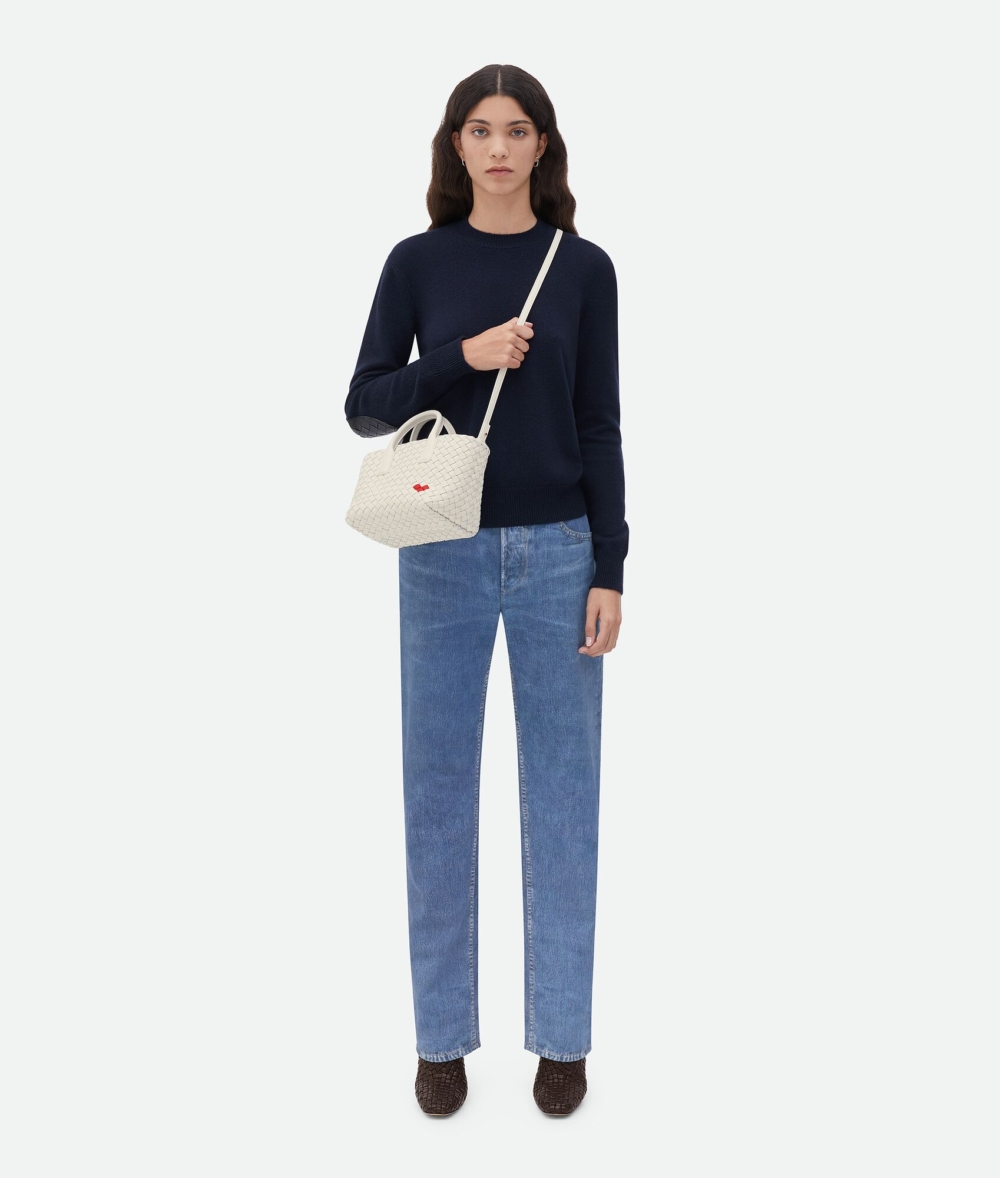 Bottega Veneta MINI CABAT 編織皮革手提包