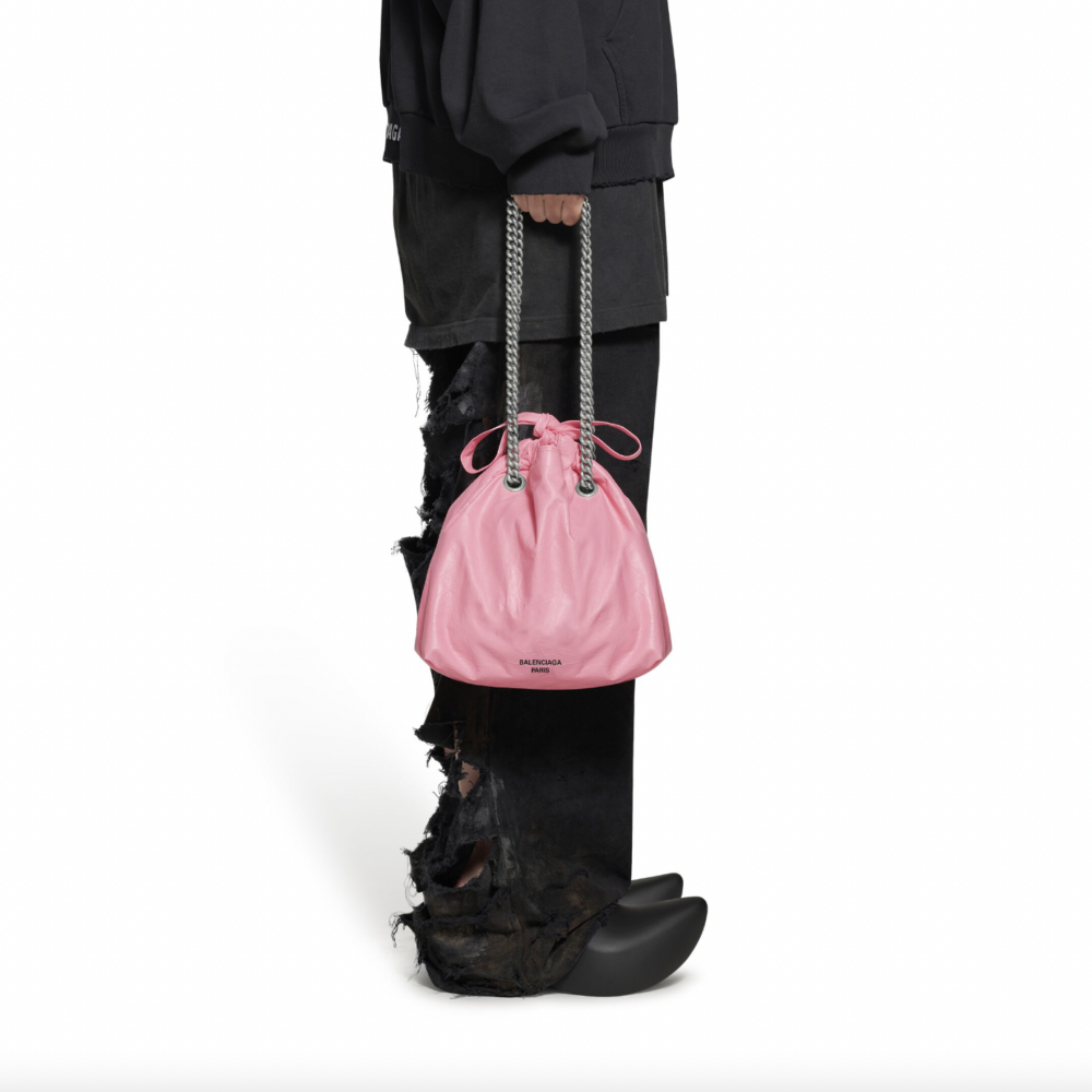 Women's Crush Small Tote Bag in Pink。