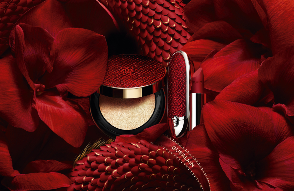 Guerlain所呈現的嫣紅高級感滿滿。