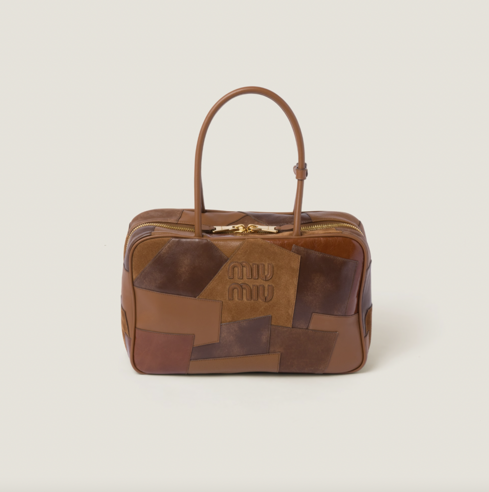 Leather Patchwork Bag。