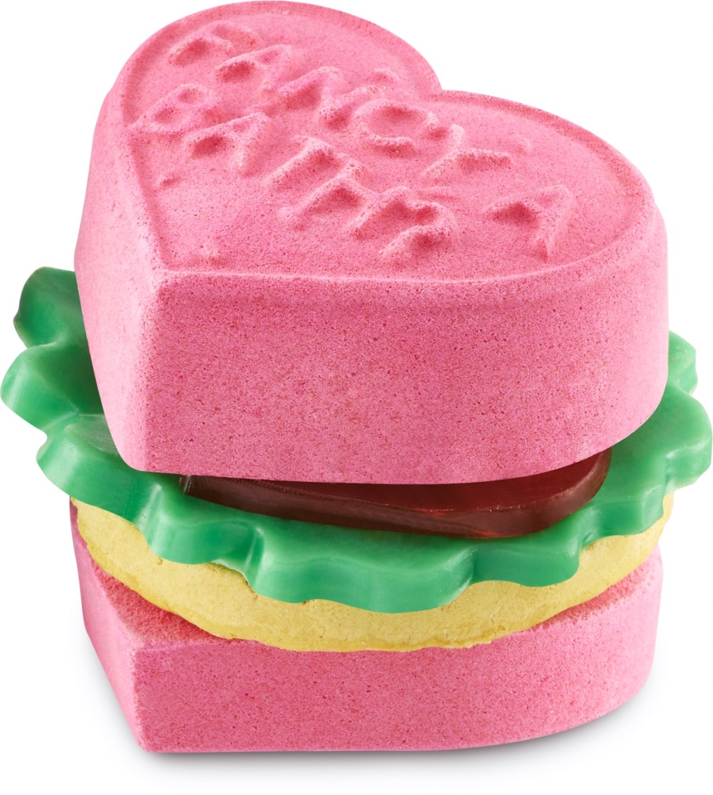 「Love Burger Bath Bomb 愛情麵包沐浴套裝」寓意愛情麵包兼得，有誰不愛！