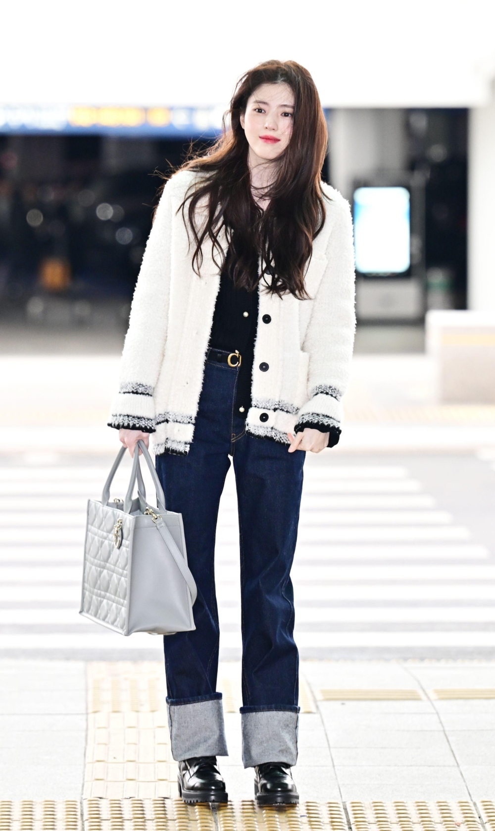 韓韶禧的Dior機場優雅穿搭