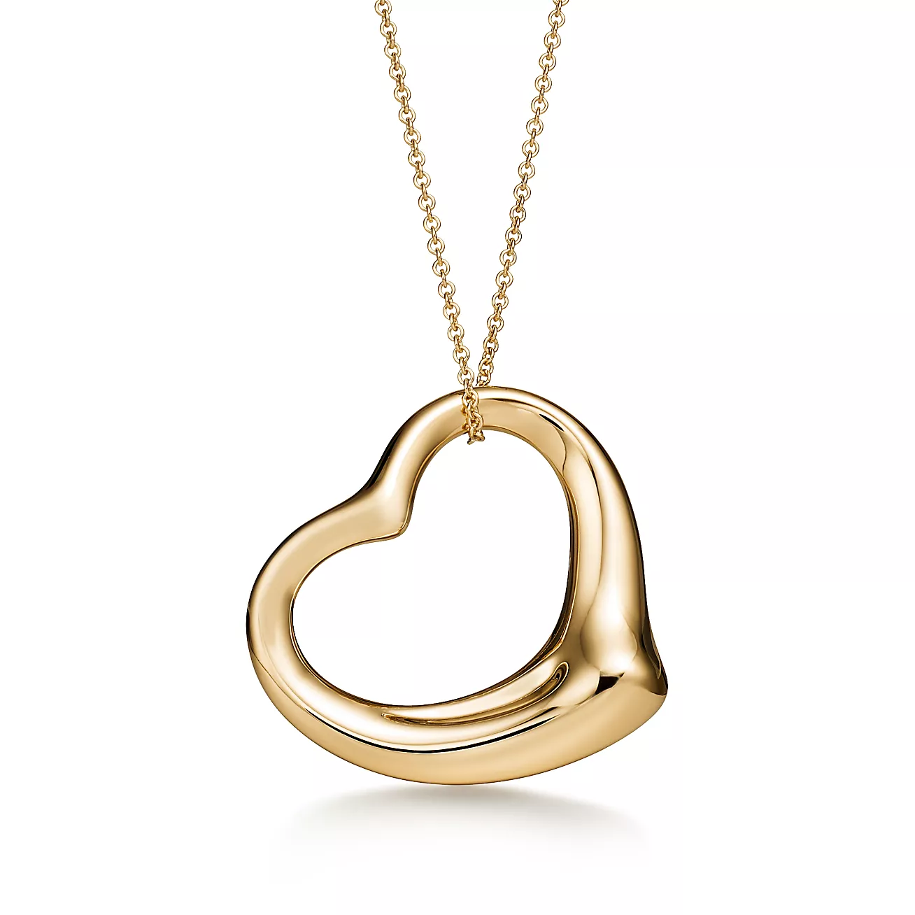 Tiffany &amp; Co. Open Heart Pendant黃金吊墜