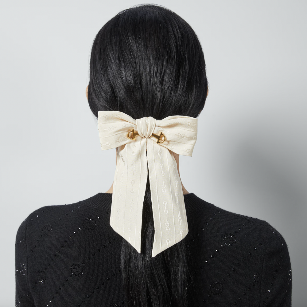 Horsebit Scrunchie with Bow。