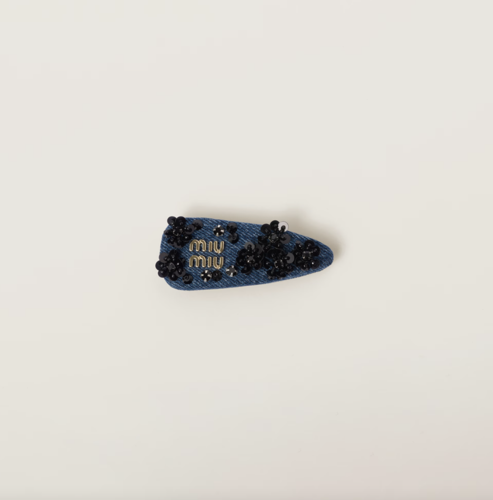 Denim Hair Clip。