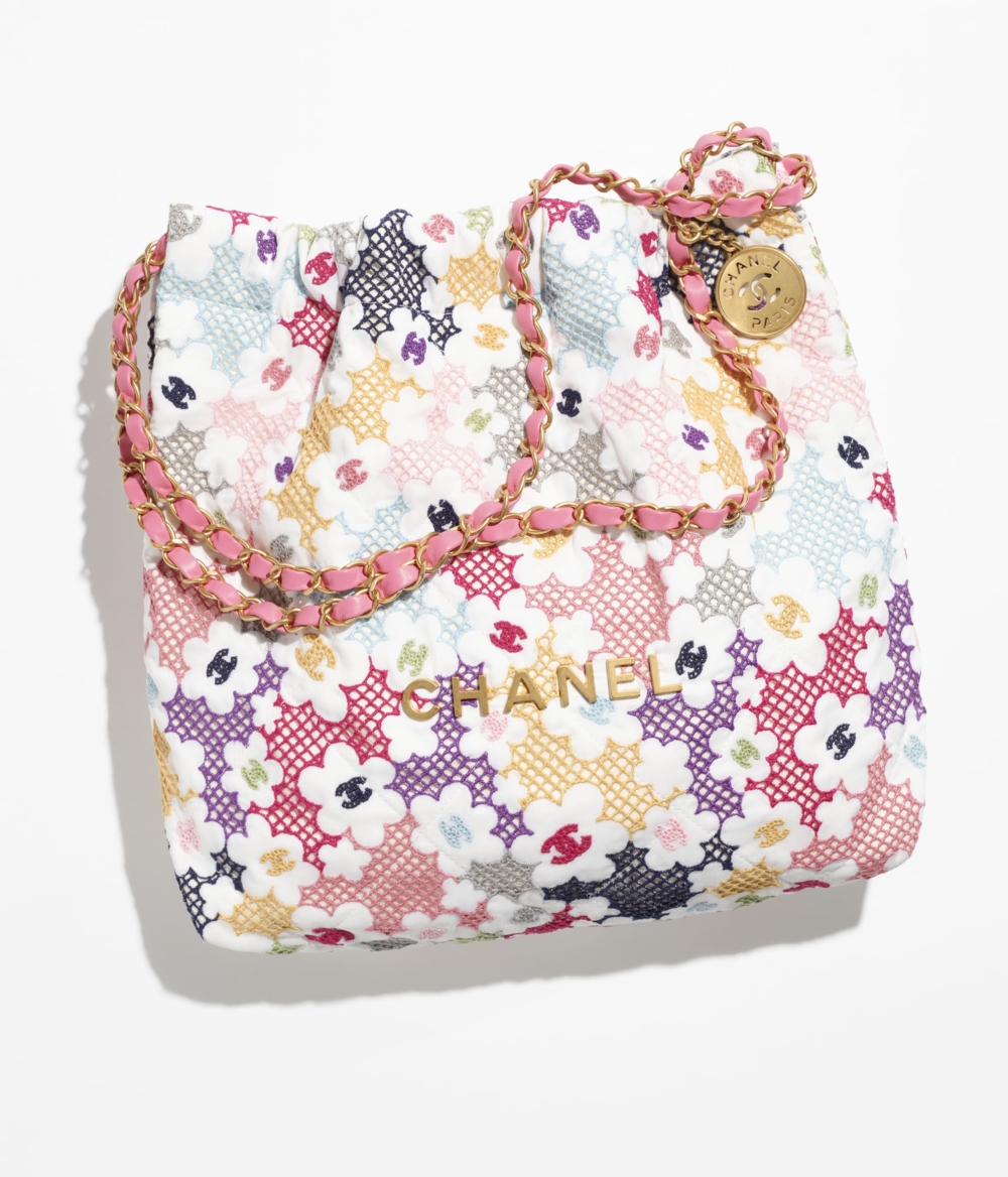 CHANEL 22 Bag多彩蕾絲編織款