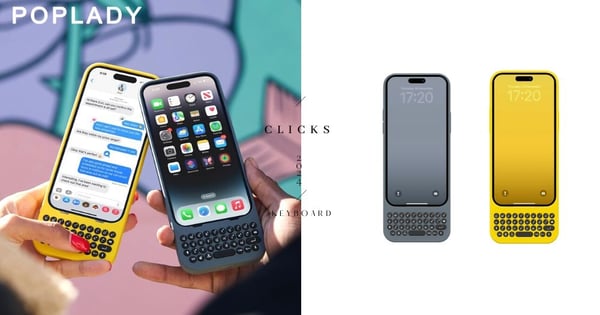 感受打字時的真實敲打觸感：Clicks推出iPhone實體鍵盤手機殼，質感雙色大黃蜂黃、倫敦天空藍時髦亮相