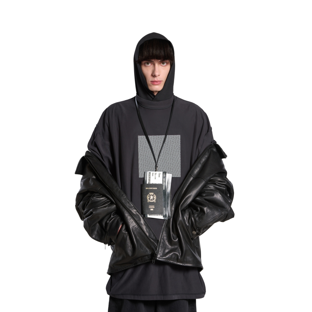 Balenciaga護照夾Men’s Passport Phone Holder In Black