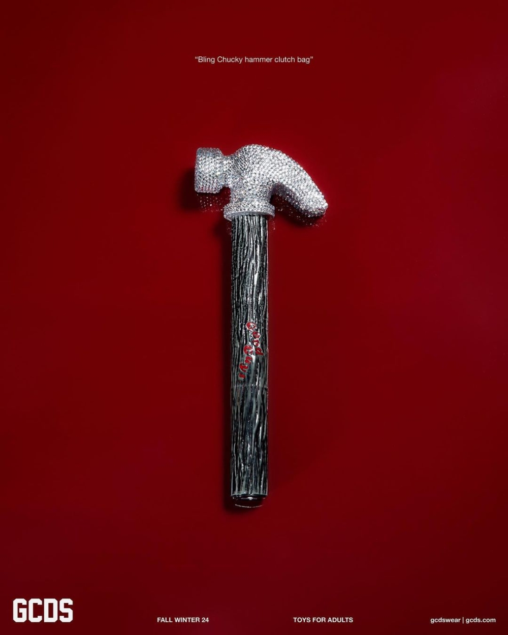 Bling Chucky Hammer Clutch Bag。