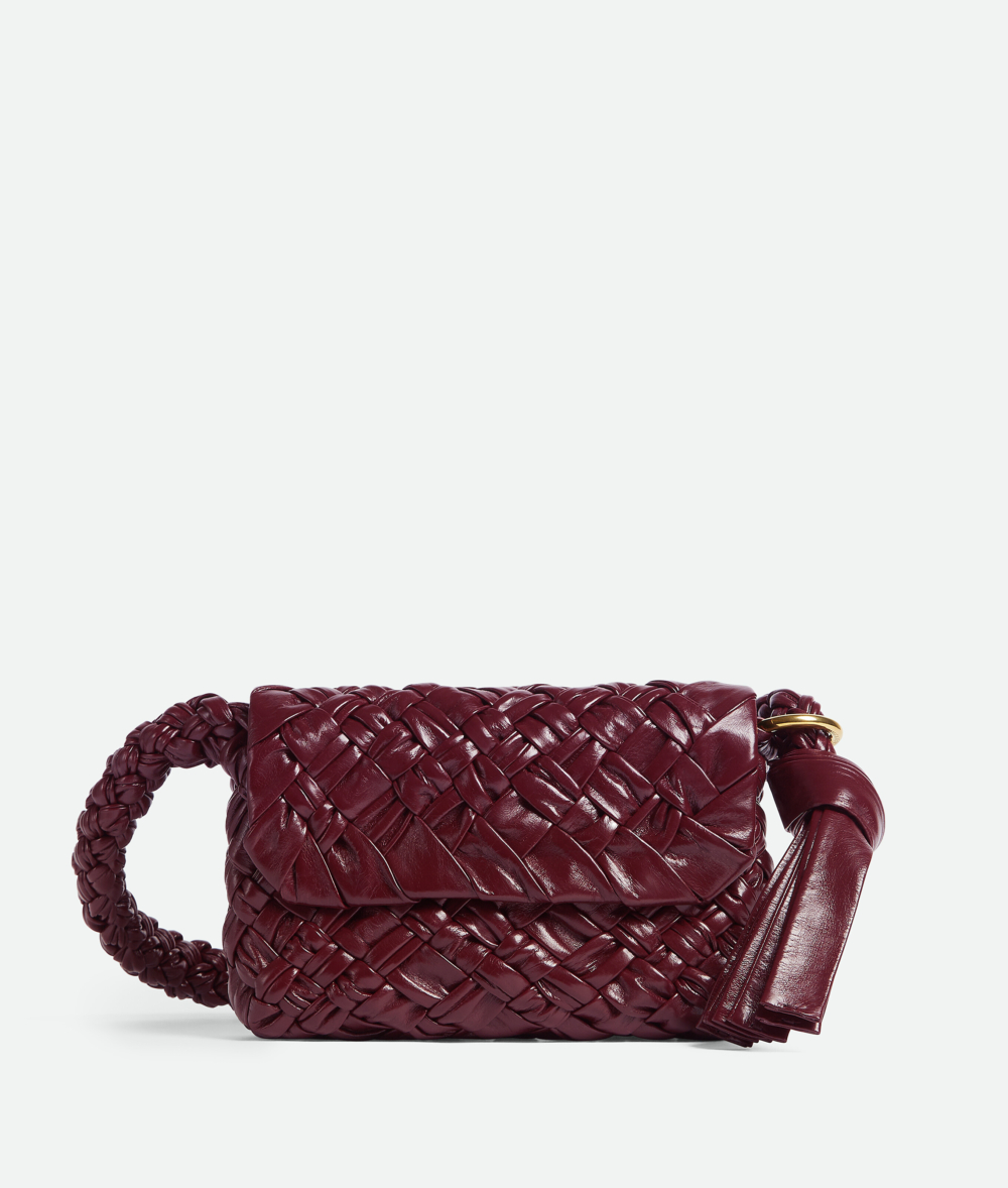 Bottega Veneta Kalimero Città酒紅色。