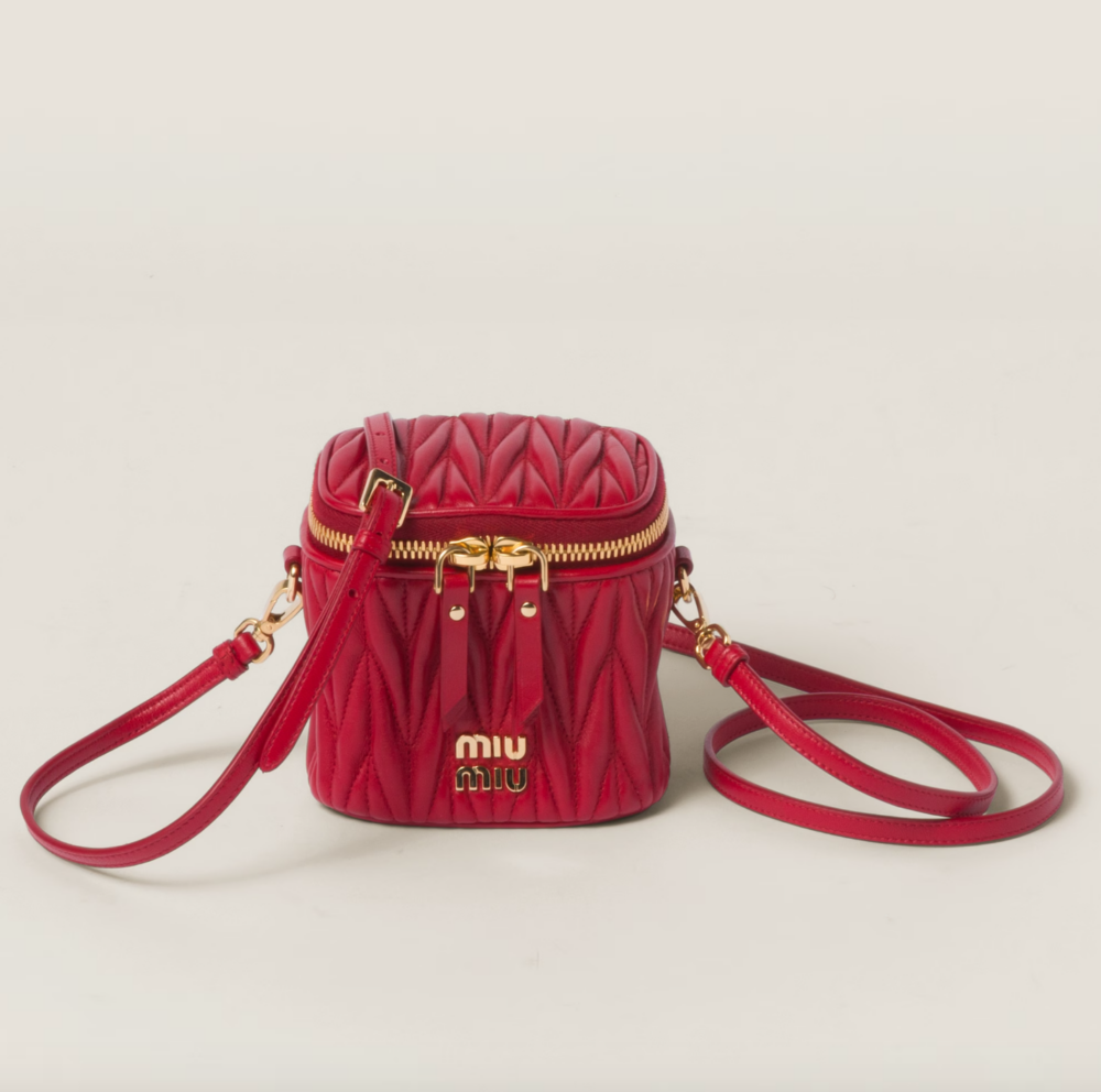 Matelassé Nappa Leather Micro Bag。