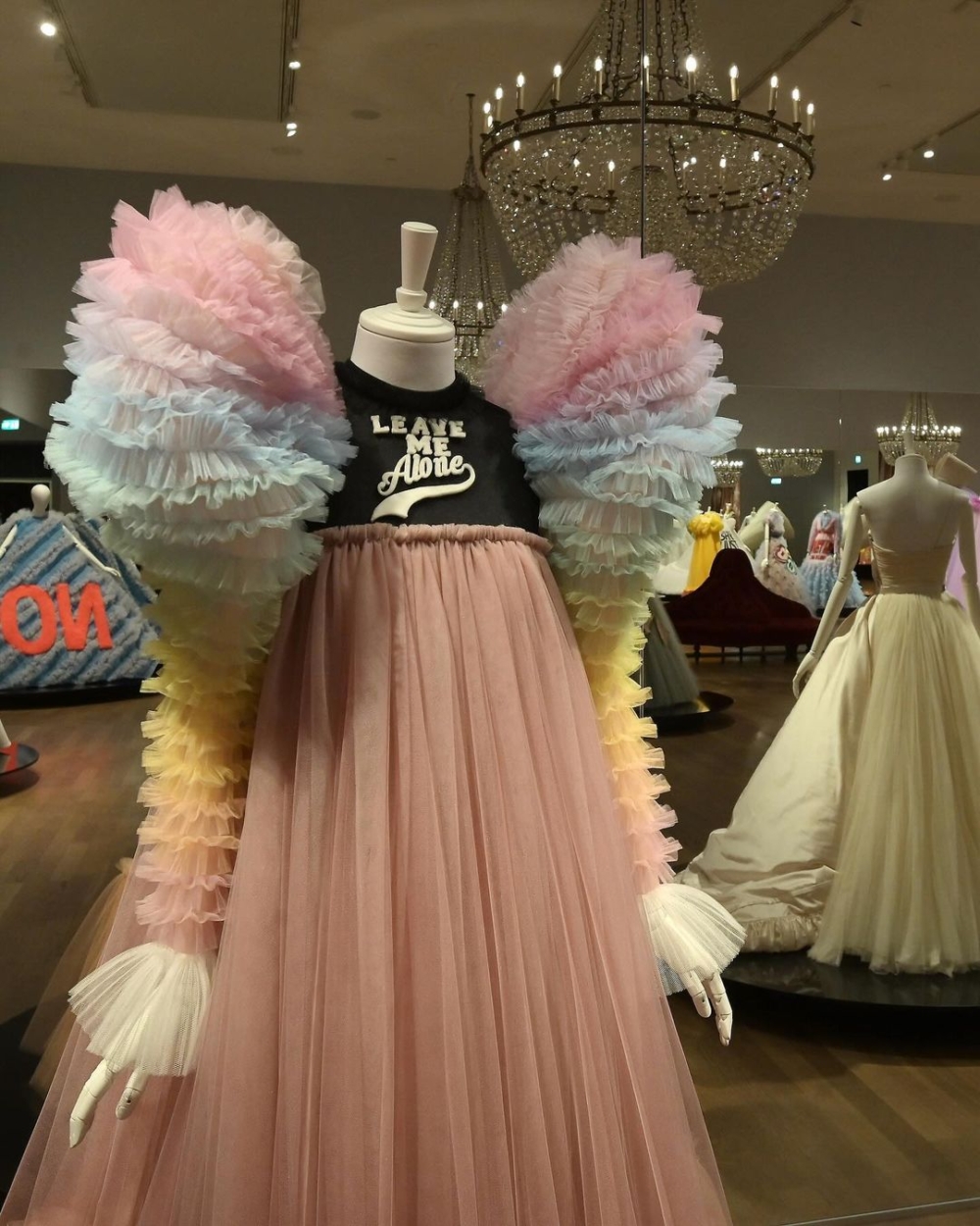 展場上展示的服裝。