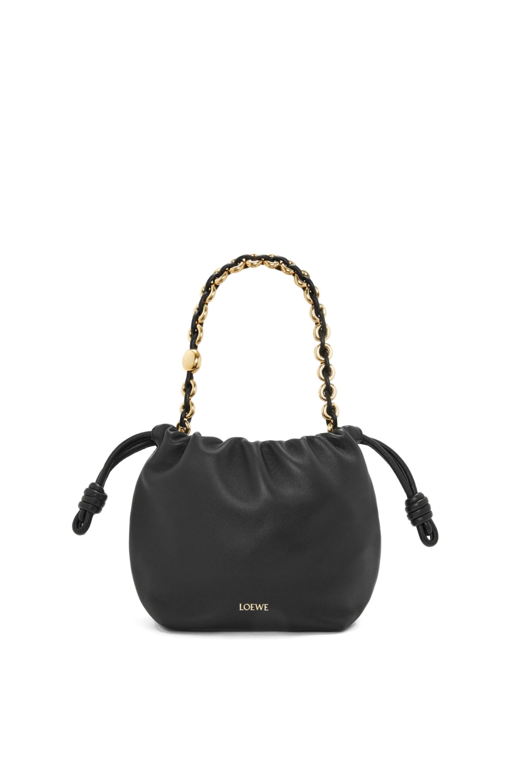 Mini Flamenco Purse Bag黑色。