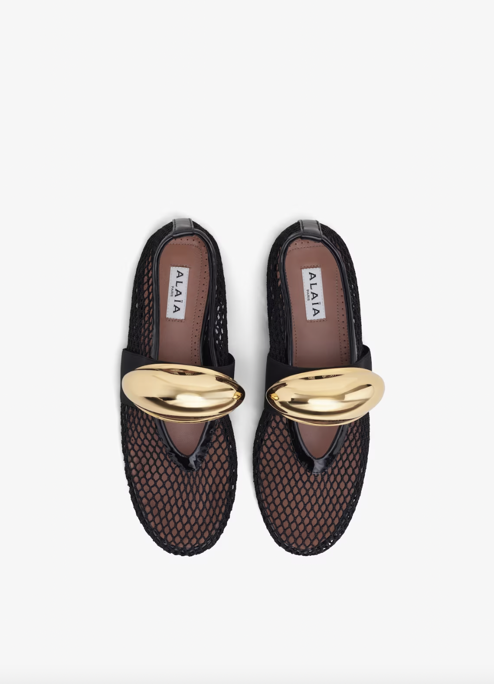Ballet Flats Jewel in Fishnet。