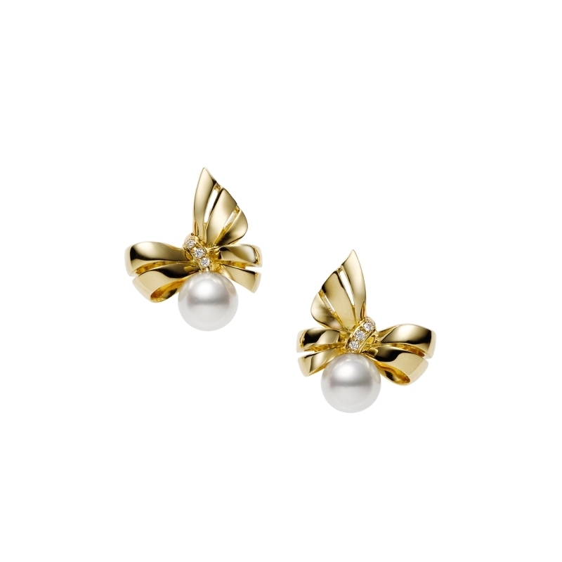 MIKIMOTO Jeux de Rubans耳環