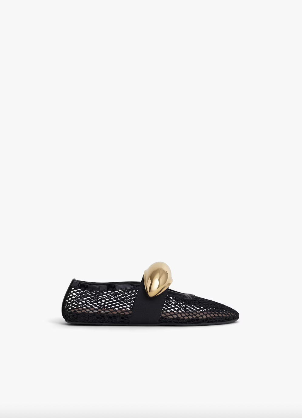 Ballet Flats Jewel in Fishnet。