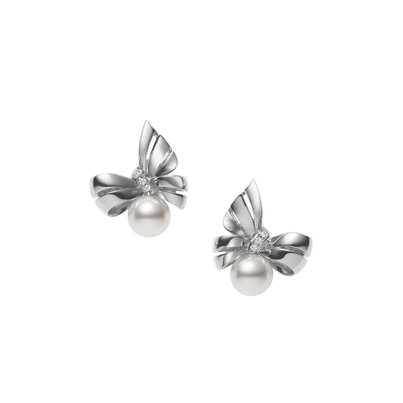 MIKIMOTO Jeux de Rubans耳環