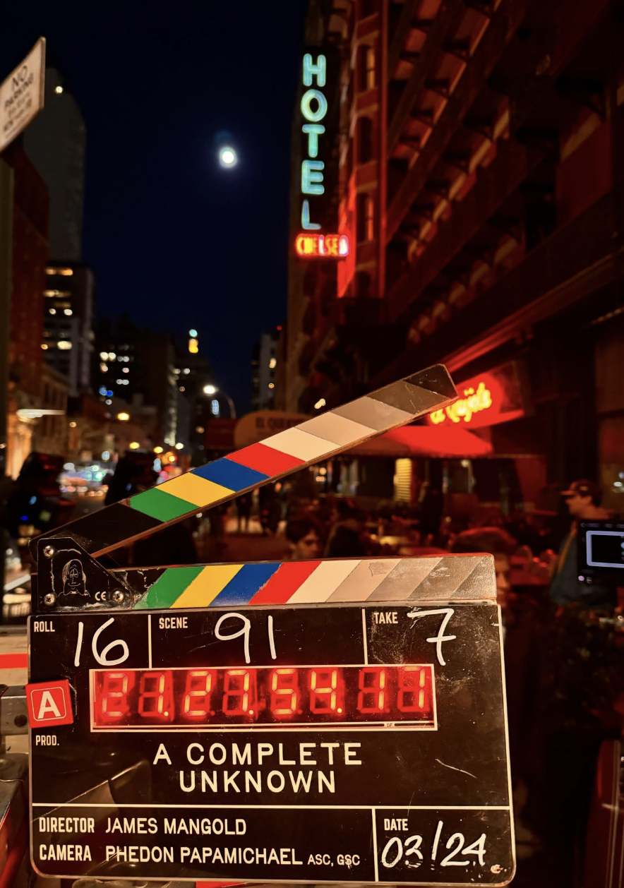 電影拍攝中的畫面。