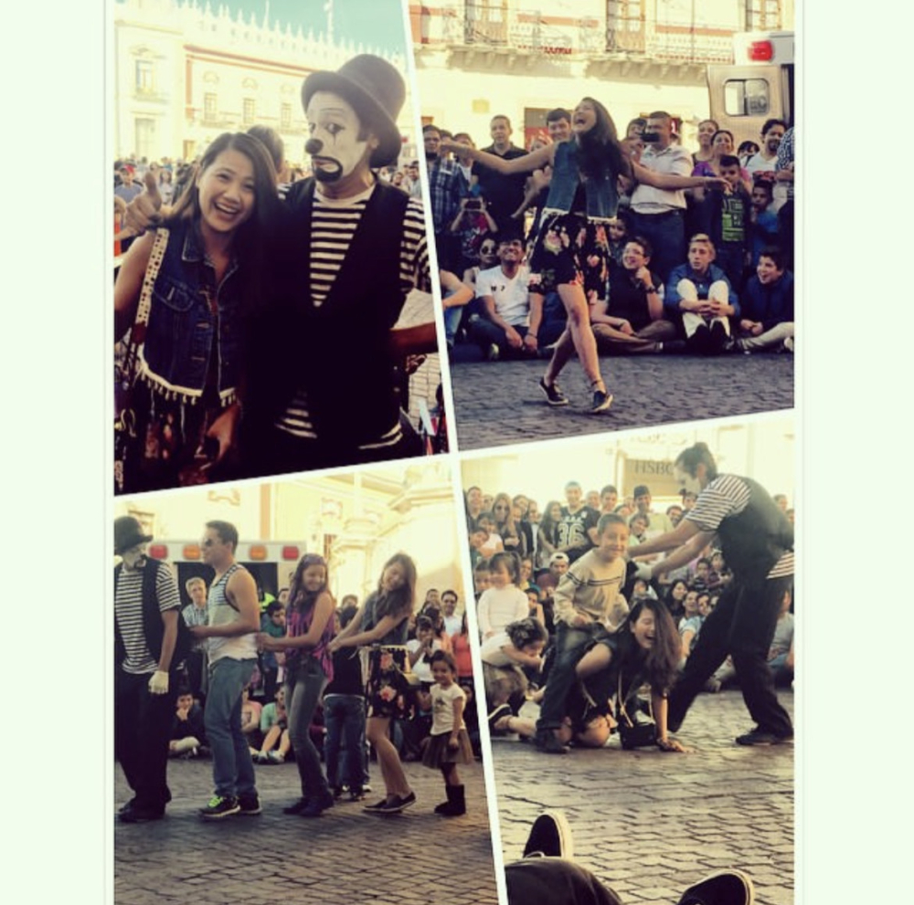 當時她前往墨西哥的旅行。