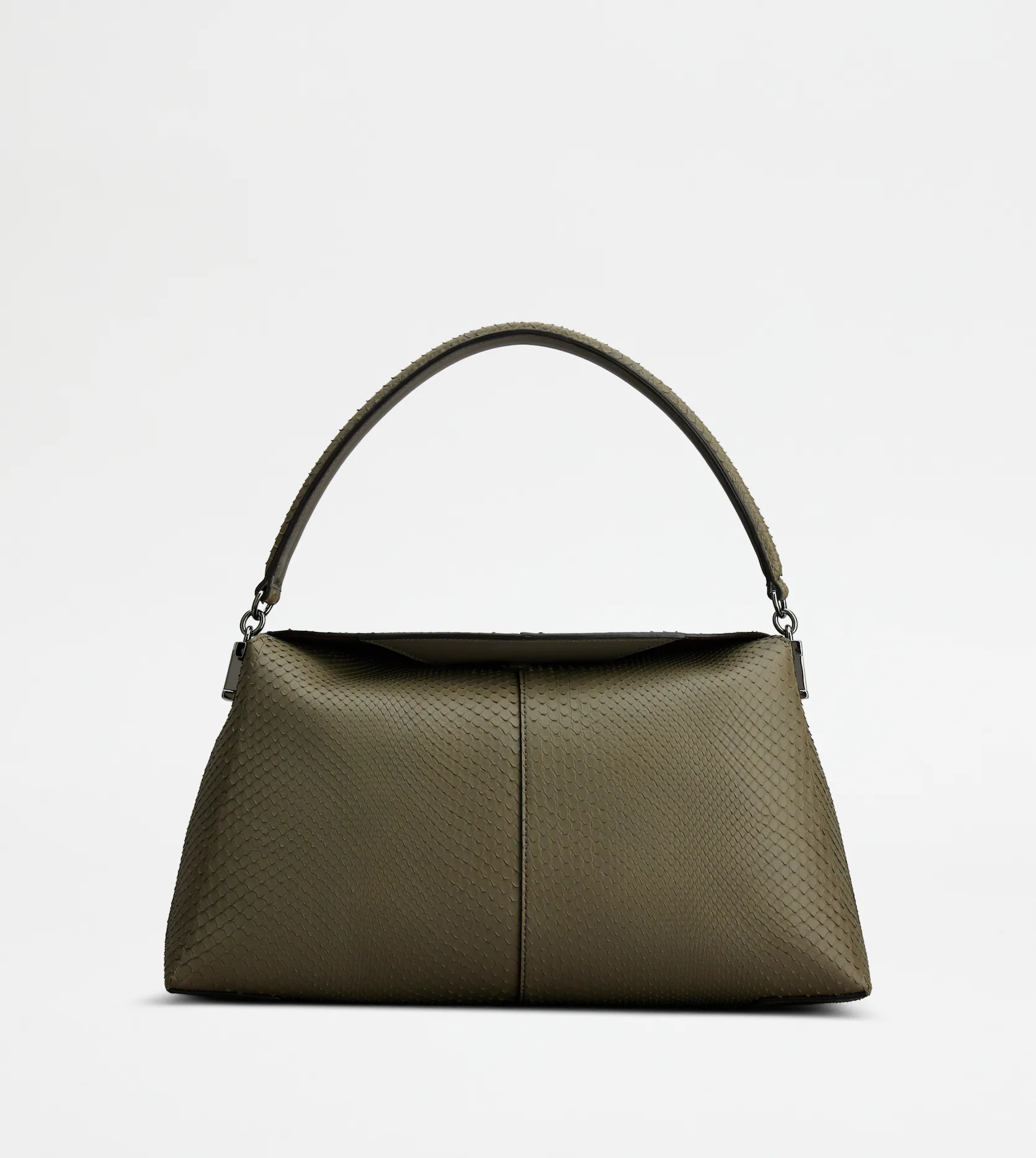 Tod's T Case Tote Messenger Bag in Python Small。