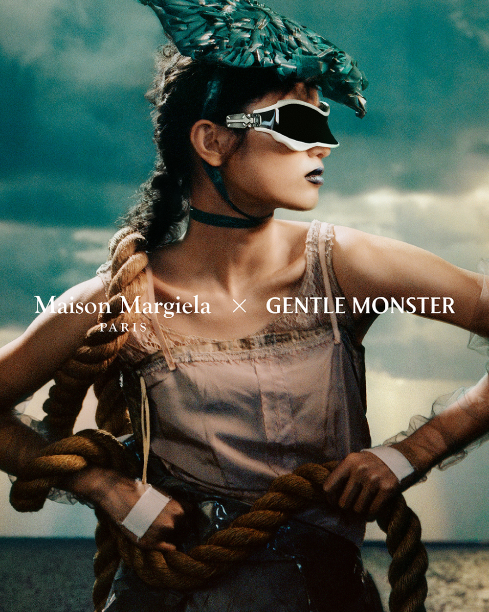 Maison Margiela × Gentle Monster聯名系列的形象片。
