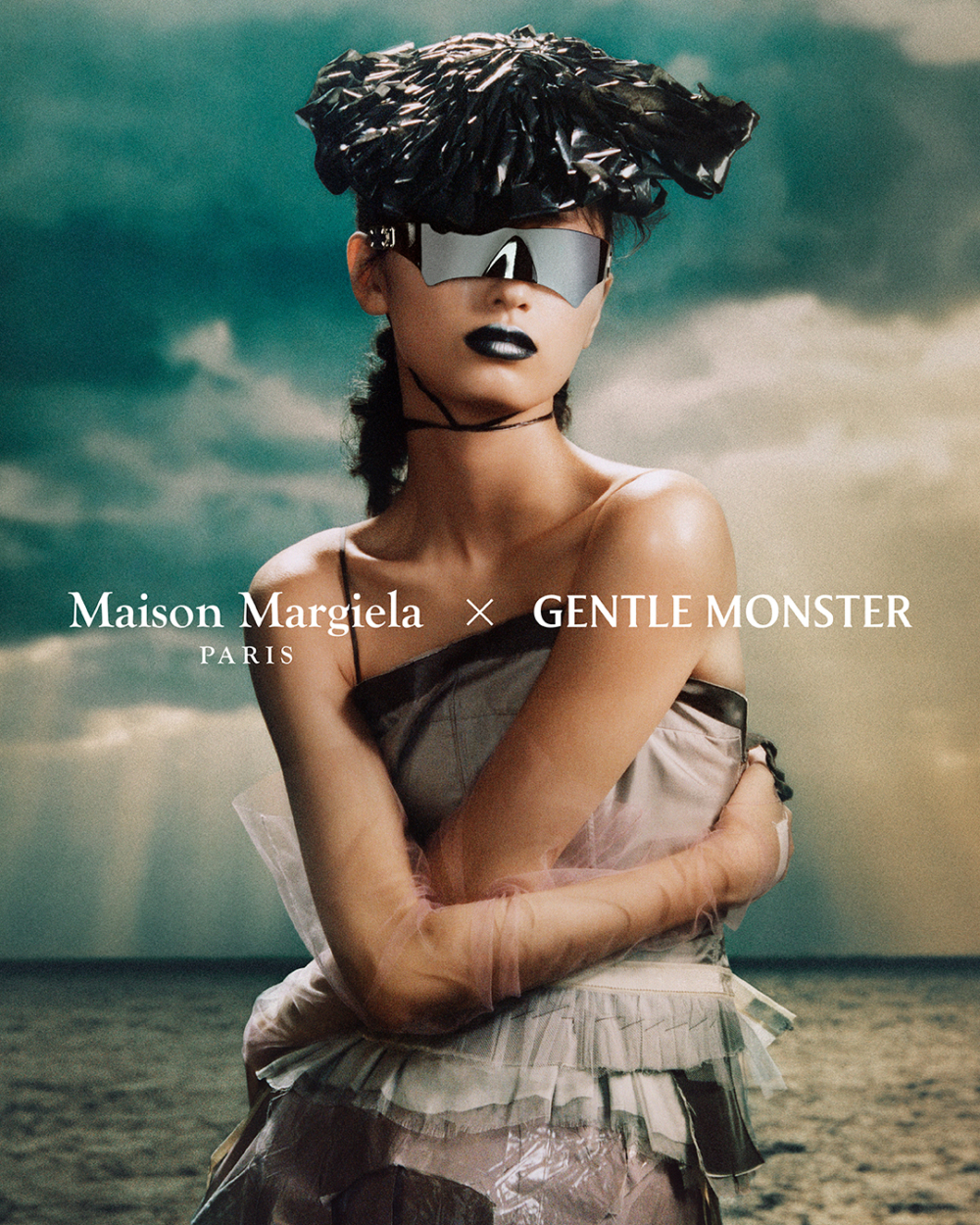 Maison Margiela × Gentle Monster聯名系列的形象片。