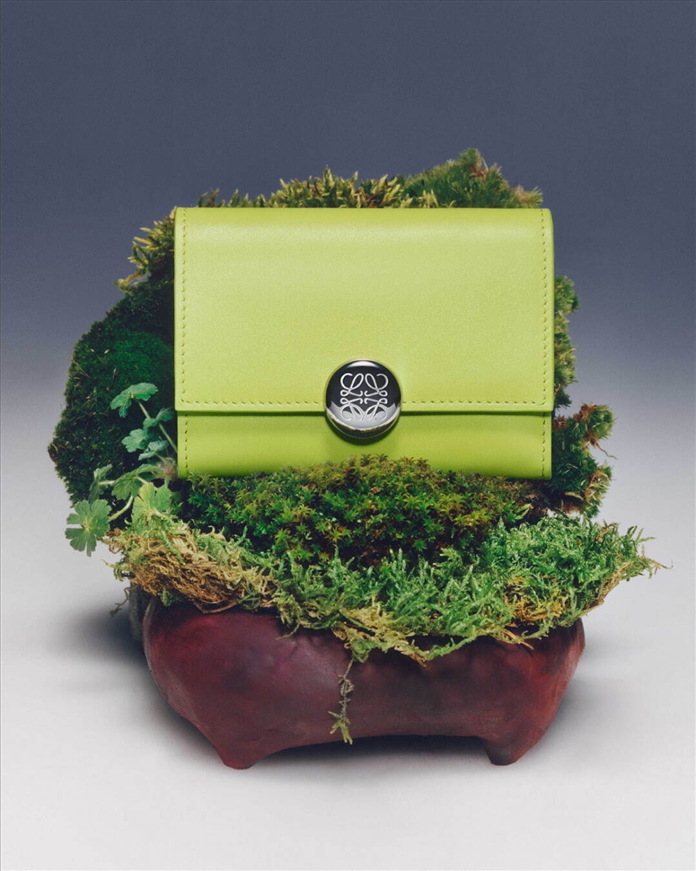 LOEWE推出2024春夏桃花粉、嫩葉綠皮具