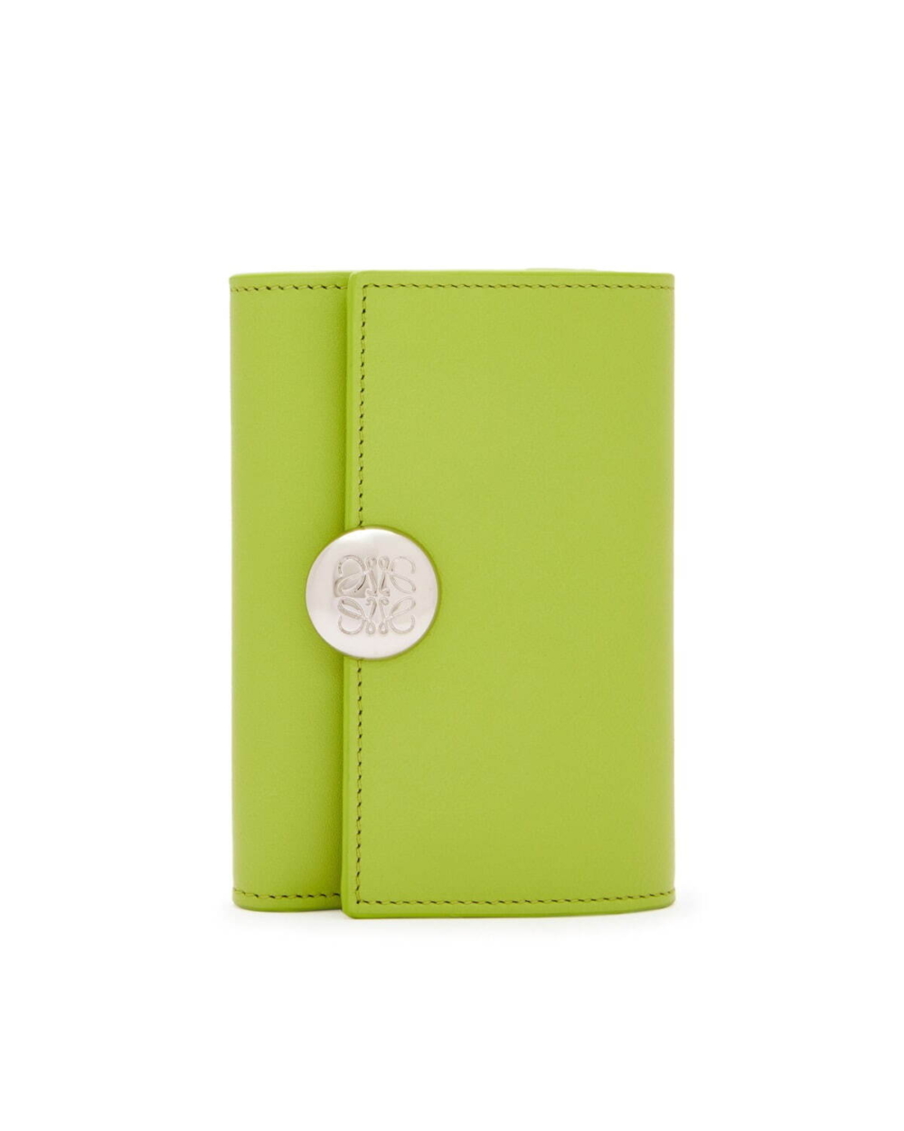 LOEWE小號三折錢包Pebble small vertical wallet in shiny nappa calfskin