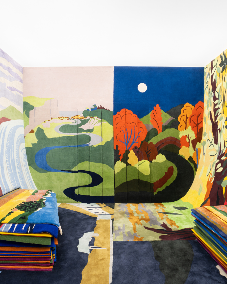 「Unexpected Dialogues」展出John Allen的地毯