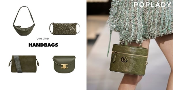 散發高雅氣質的流行色Olive Green:Gucci、FENDI、LOEWE秀場上紛紛亮相,搜出品牌中的時髦手袋!