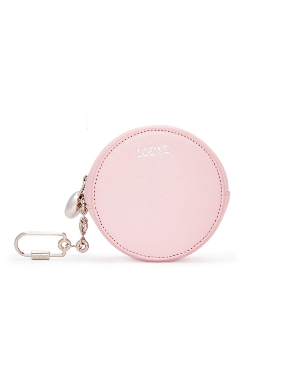 LOEWE鑰匙圈零錢盒Pebble cookie key holder in shiny nappa calfskin