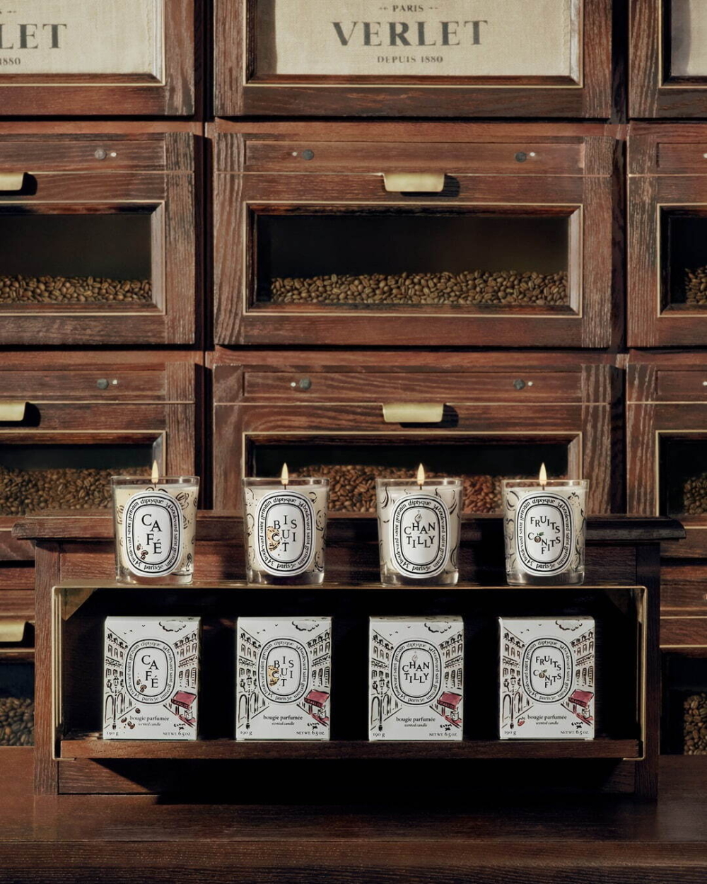 Diptyque × 巴黎老字號咖啡館Café Verlet限量美食蠟燭