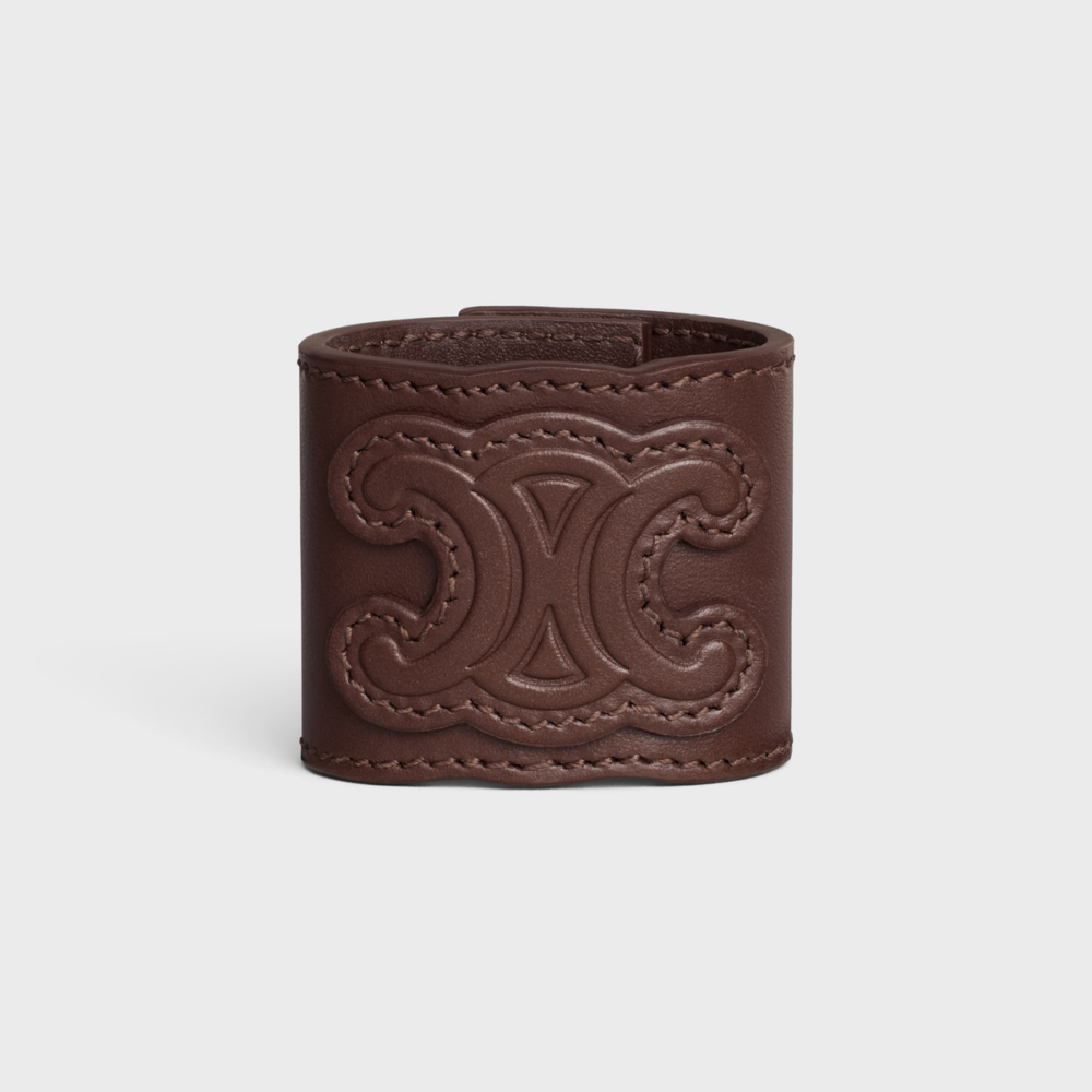 TRIOMPHE HAIR CUFF栗色。