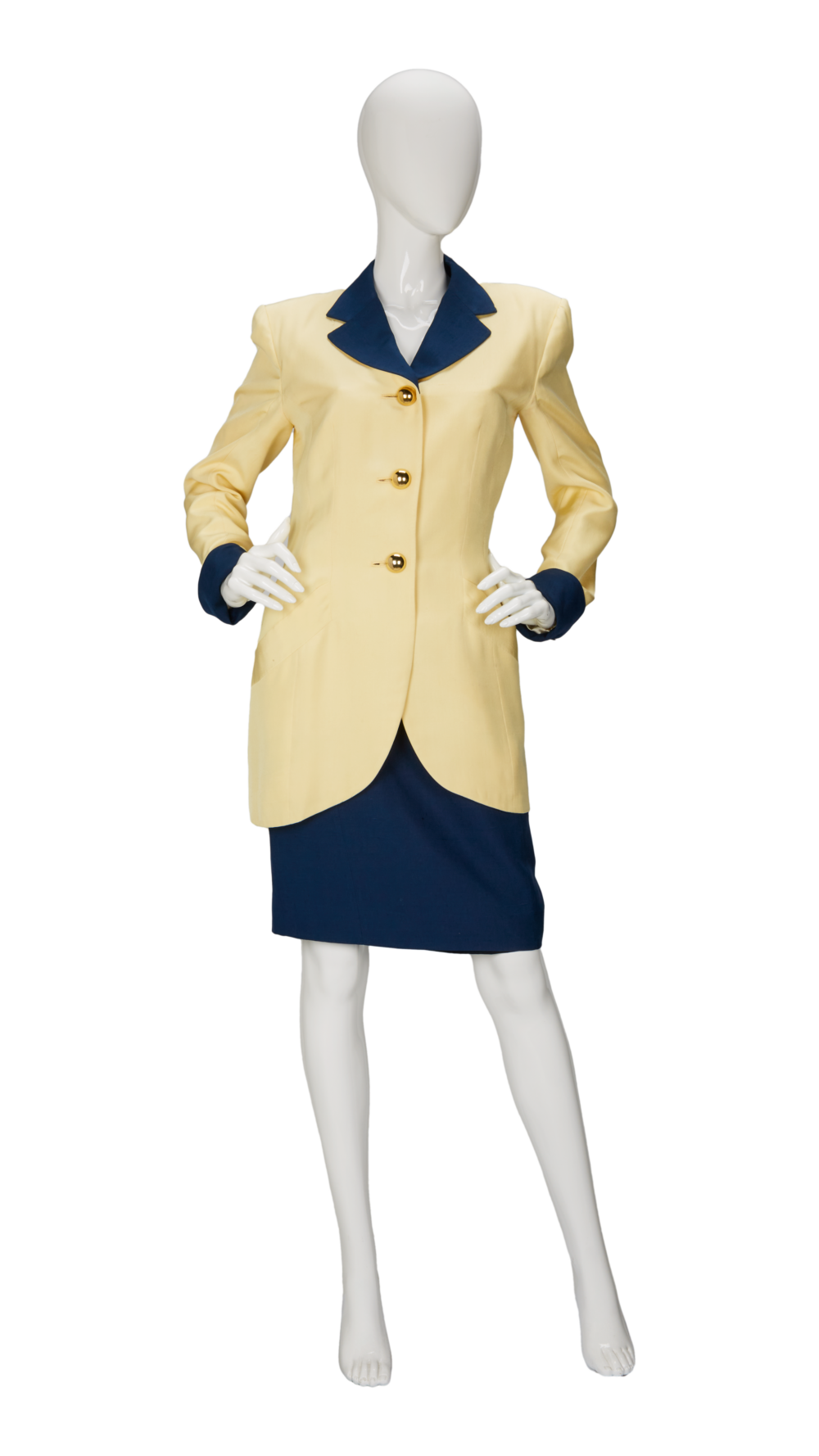Catherine Walker兩件式套裝裙。