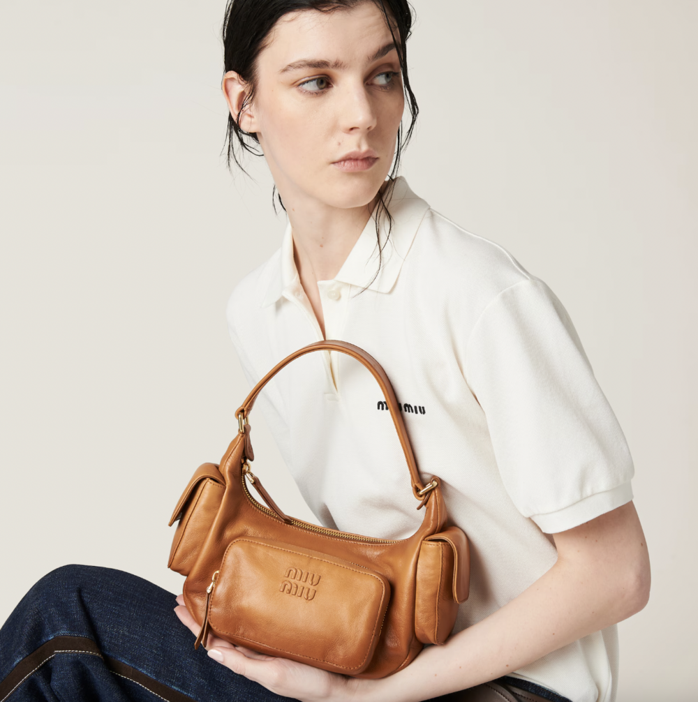 Nappa Leather Pocket Bag。