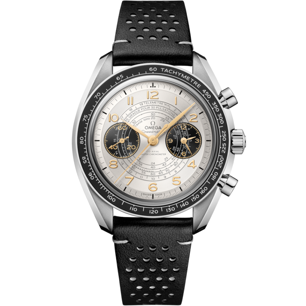 黑色穿孔皮革錶帶版本