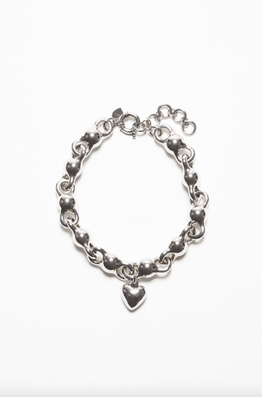 Heart Charm Necklace。